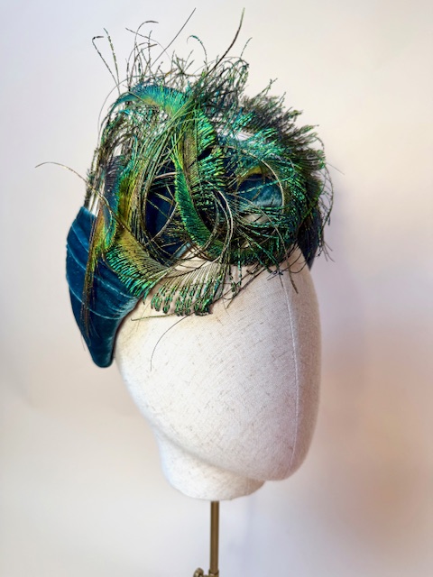 Celeste in Peacock Velvet