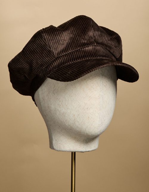 Corduroy Baker boy - Chocolate Brown